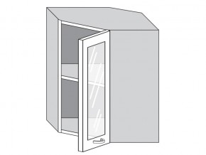1.60.3у Шкаф настенный (h=720) угловой на 600мм со стекл. дверцей в Кыштыме - kyshtym.magazin-mebel74.ru | фото