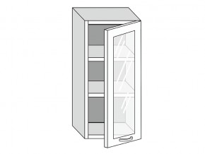 19.40.3 Шкаф настенный (h=913) на 400мм с 1-ой стекл. дверцей в Кыштыме - kyshtym.magazin-mebel74.ru | фото