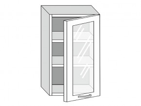 19.50.3 Шкаф настенный (h=913) на 500мм с 1-ой стекл. дверцей в Кыштыме - kyshtym.magazin-mebel74.ru | фото