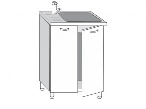 2.60.2м Шкаф-стол на 600мм под врезную мойку с 2-мя дверцами в Кыштыме - kyshtym.magazin-mebel74.ru | фото