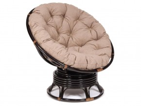 Кресло-качалка Papasan w 23/01 B с подушкой Antique brown, экошерсть Коричневый в Кыштыме - kyshtym.magazin-mebel74.ru | фото