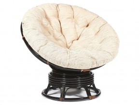 Кресло-качалка Papasan w 23/01 B с подушкой Antique brown, ткань Старт в Кыштыме - kyshtym.magazin-mebel74.ru | фото