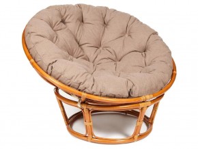 Кресло Papasan 23/01 W с подушкой Cognac, экошерсть Коричневый в Кыштыме - kyshtym.magazin-mebel74.ru | фото