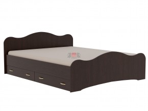 Кровать-7 двойная с 2-мя ящиками 1600*2000 венге в Кыштыме - kyshtym.magazin-mebel74.ru | фото