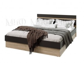 Кровать Ким 1400 Графит софт, сонома в Кыштыме - kyshtym.magazin-mebel74.ru | фото