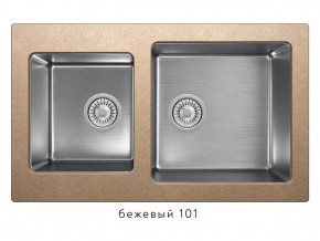 Мойка комбинированная Tolero twist TTS-840 Бежевый 101 в Кыштыме - kyshtym.magazin-mebel74.ru | фото