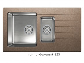 Мойка комбинированная Tolero twist TTS-890 Темно-бежевый 823 в Кыштыме - kyshtym.magazin-mebel74.ru | фото