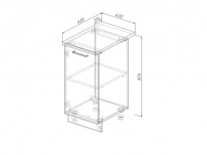 Н 40 Модуль нижний Без Столешницы МН 40 в Кыштыме - kyshtym.magazin-mebel74.ru | фото