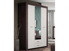 Шкаф Квадро 2 Анкор темный/анкор белый в Кыштыме - kyshtym.magazin-mebel74.ru | фото