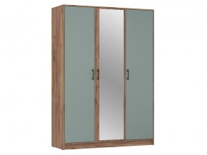 Шкаф ШР-3/1 с зеркалом 3х створчатый Соната Муссон в Кыштыме - kyshtym.magazin-mebel74.ru | фото