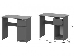 Стол письменный 900 Денвер Графит серый в Кыштыме - kyshtym.magazin-mebel74.ru | фото