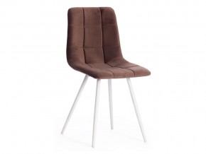 Стул Chilly mod. 7095-1 коричневый barkhat 12/белый в Кыштыме - kyshtym.magazin-mebel74.ru | фото