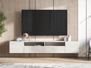 Тумба под ТВ Сити 2000 Дуб Крафт Белый в Кыштыме - kyshtym.magazin-mebel74.ru | фото