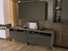 Тумба ТВ Оливия Графит Софт в Кыштыме - kyshtym.magazin-mebel74.ru | фото